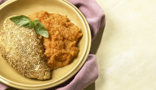Filetes de pechuga al ajonjolí