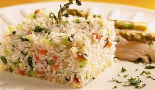 Arroz al horno con verduras