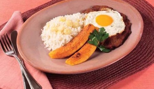 Bistec apanado a lo pobre