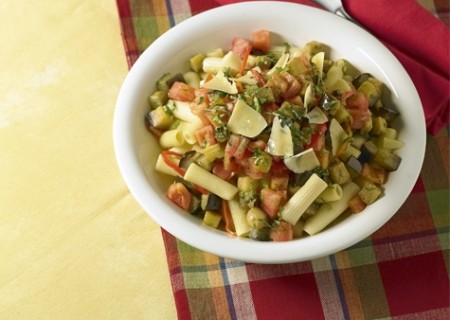 Canutos con berenjenas a la diabla